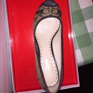 Coach shoes slight wedge